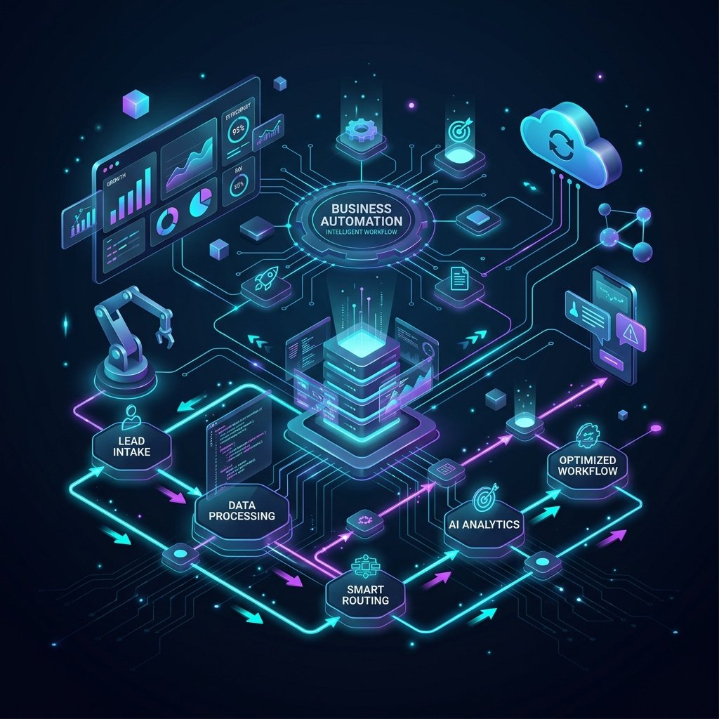Autonomous AI E-Commerce & Micro-SaaS Illustration